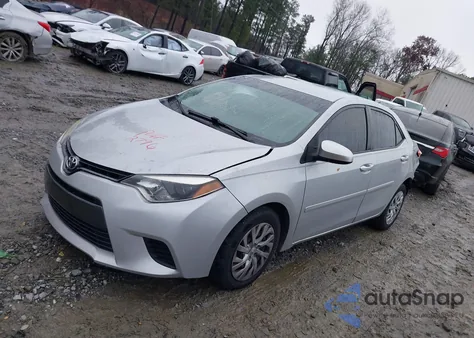 2015 Toyota Corolla Le из США, поврежденный, VIN 2T1BURHE6FC339801